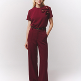 T-shirt Magnolia Burgundy