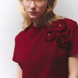 T-shirt Magnolia Burgundy